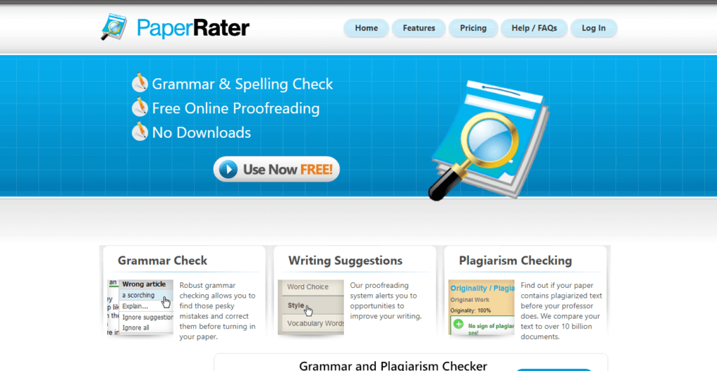PaperRater Grammar and Spell Checker