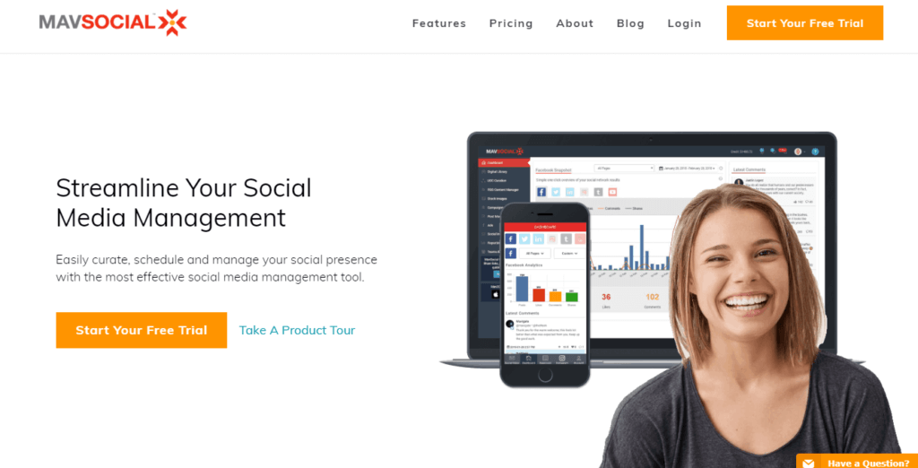 MavSocial Social Media Management Tool