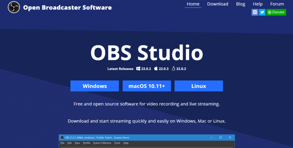 OBS Studio Screen Recorder
