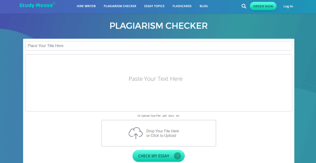 Study Moose Plagiarism Checker