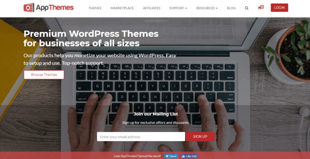 AppThemes WordPress Theme Shop