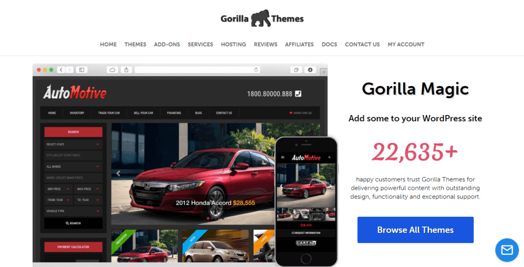 Gorilla Themes WordPress Theme Shop