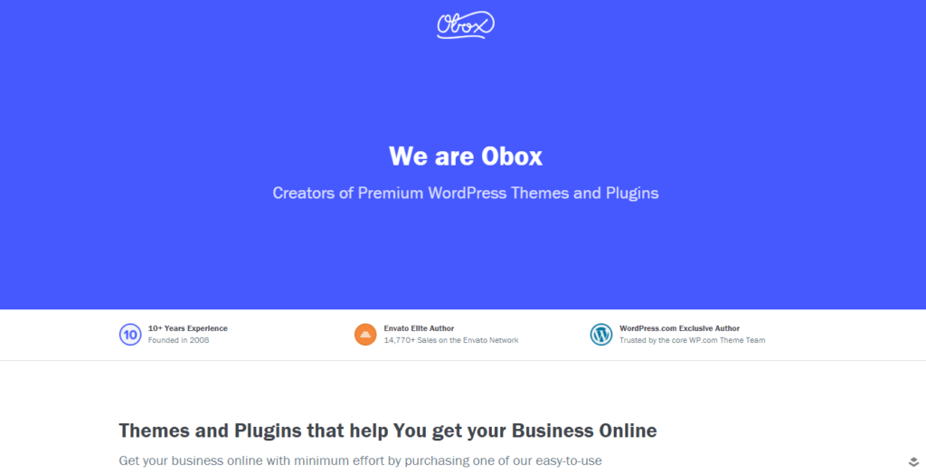 Obox Themes WordPress Theme Shop