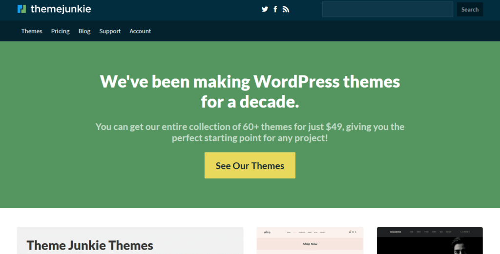 Theme Junkie WordPress Theme Shop