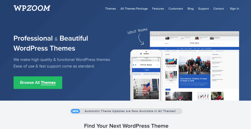 WPZOOM WordPress Theme Shop