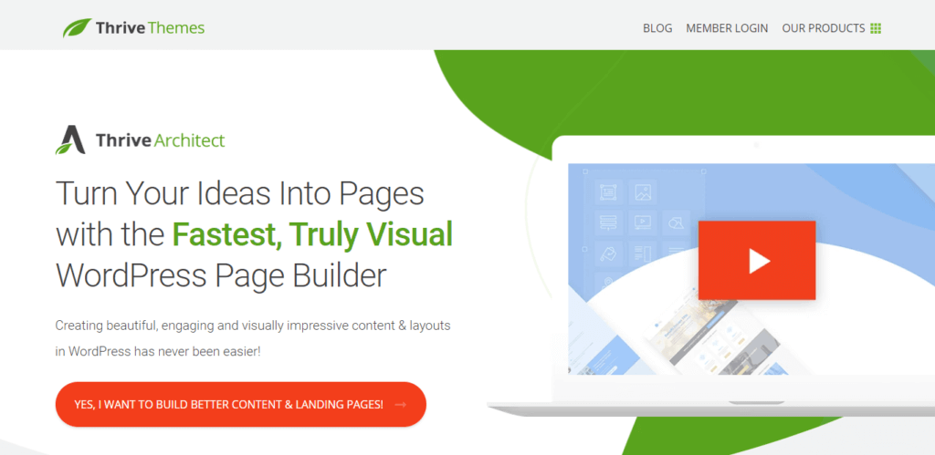 Thrive Architect - WordPress Page Builder for Online Business (Best Landing Page Builder)