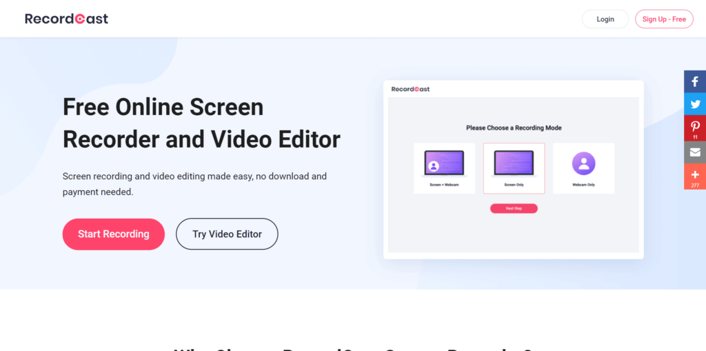 Free-Online-Screen-Recorder-Video-Editor-RecordCast